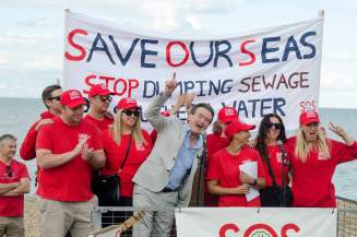 Save Our Seas protest