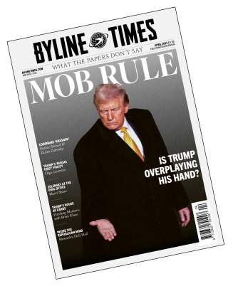 Donald Trump on the cover of Byline Times edition 72
