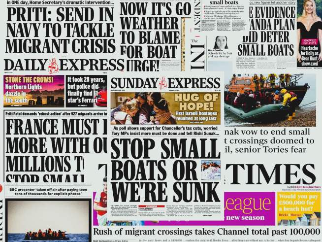 How Negative Media Headlines About Small Boat Crossings Are Turning Brits Against All Migrants