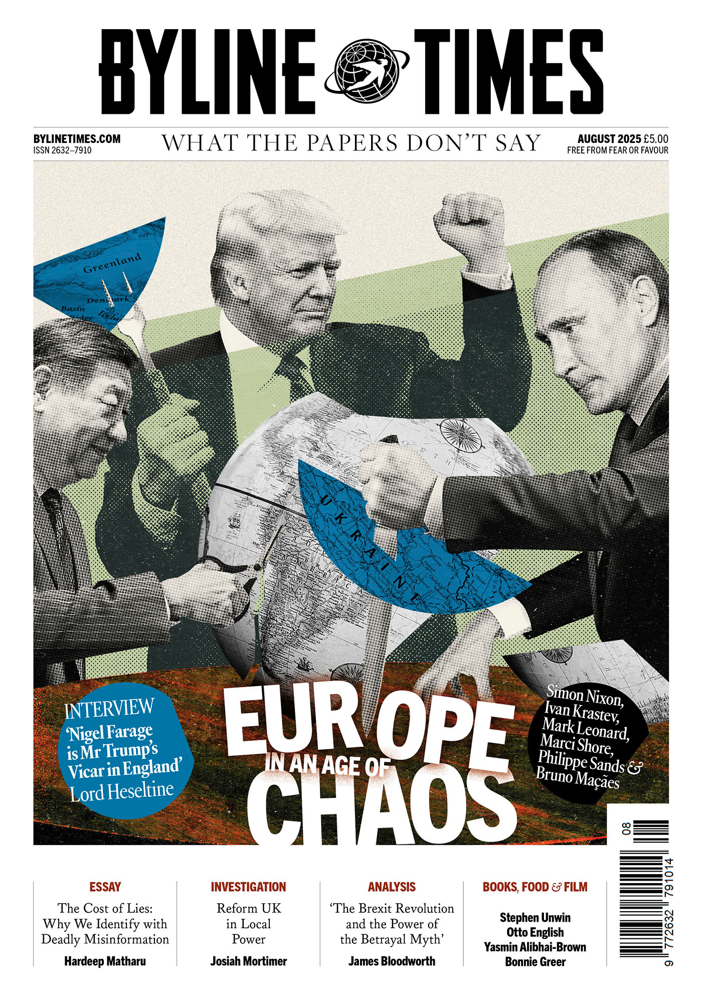 Byline Times - Edition 76 cover - Europe in an Age of Chaos