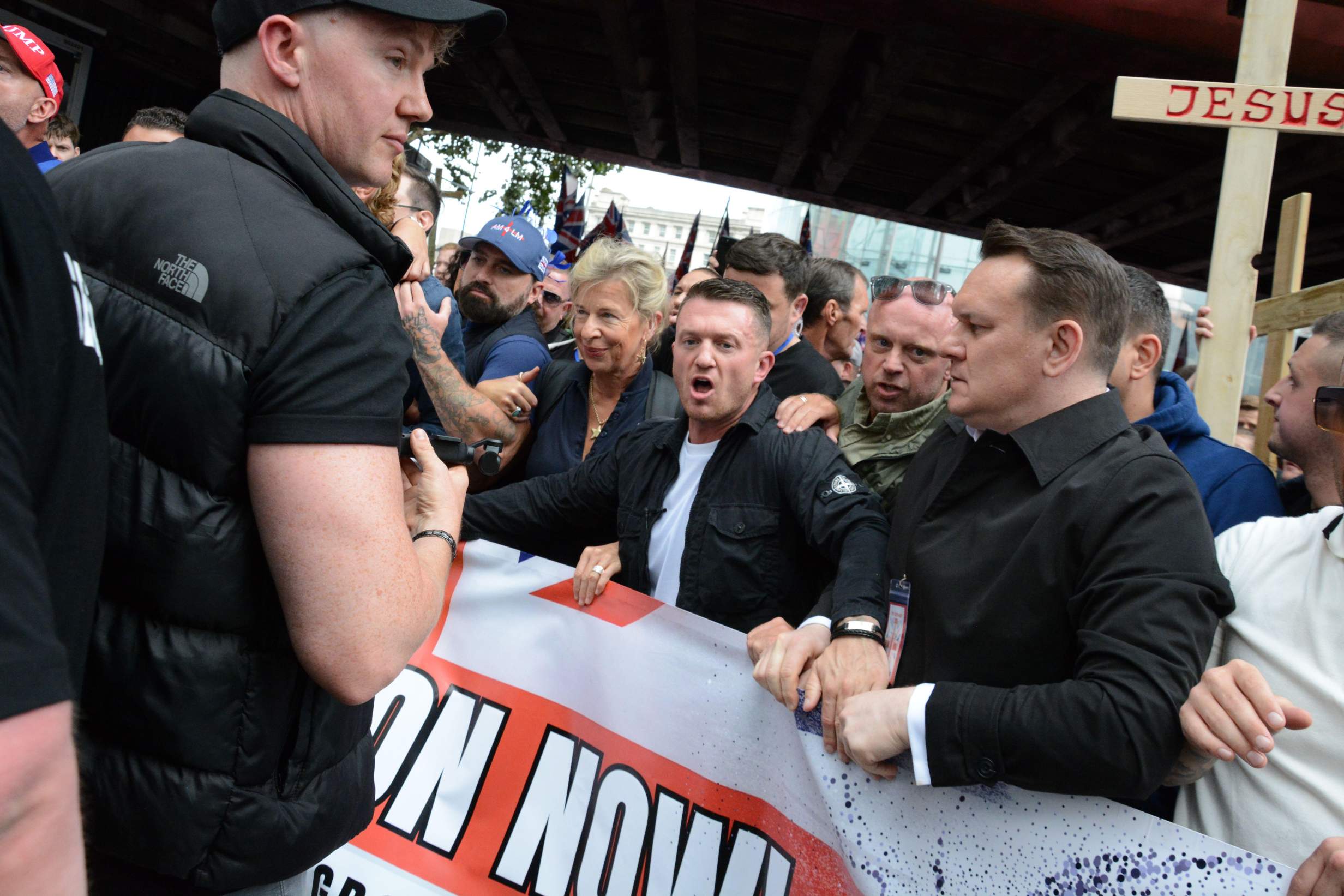 Tommy Robinson's 'Unite the Kingdom' march through the streets of London 13th September 2025