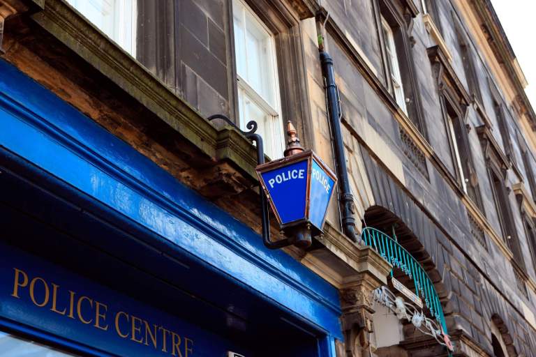 Police Centre on the Royal Mile Edinburgh