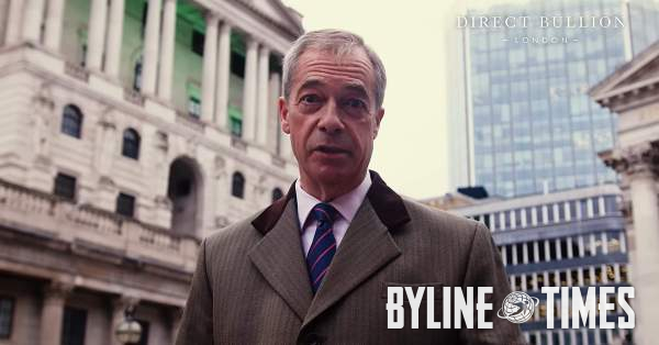 Nigel Farage-Backed Bitcoin Firm to Buy Gold Dealer That Paid Him £685,500