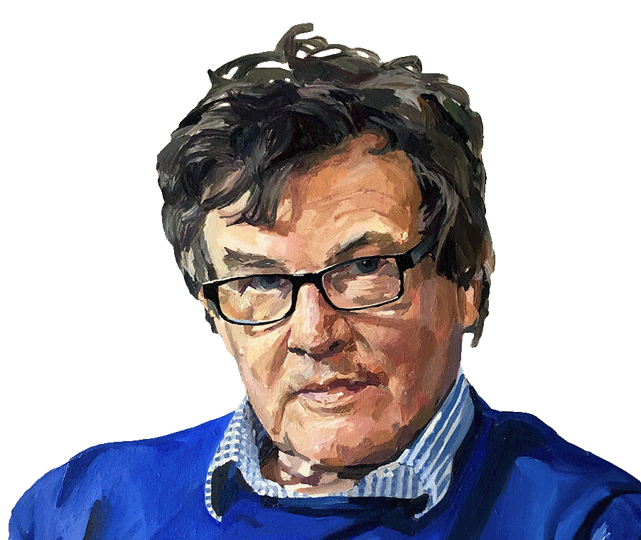 Peter Oborne portrait, by Alex Chamberlain